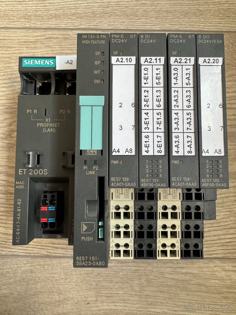 Siemens ET200S + rozšiřující karty