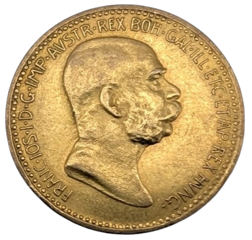 Zlatá mince 10 Koruna 1909