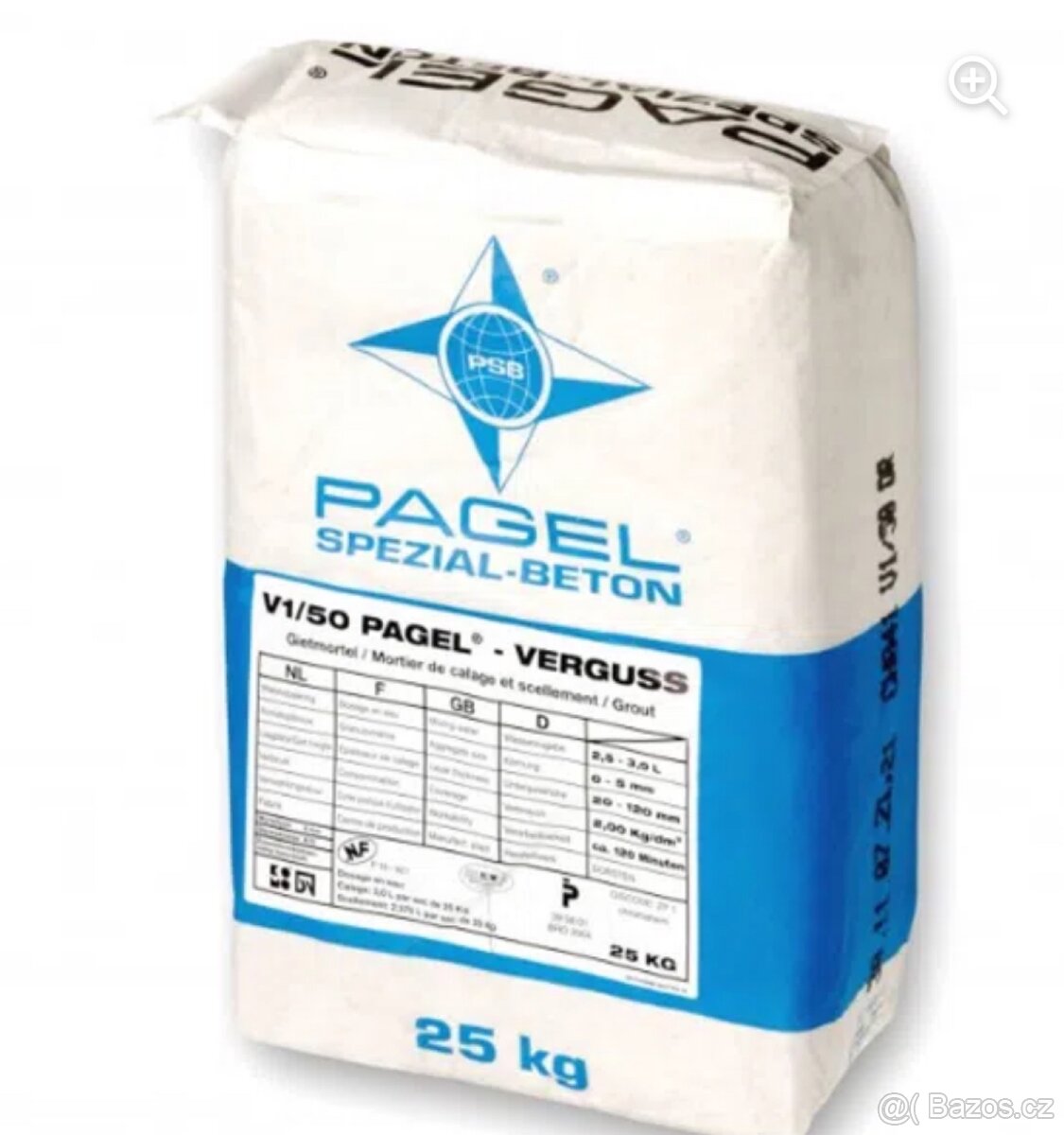 Zalévací hmota pagel V1/50