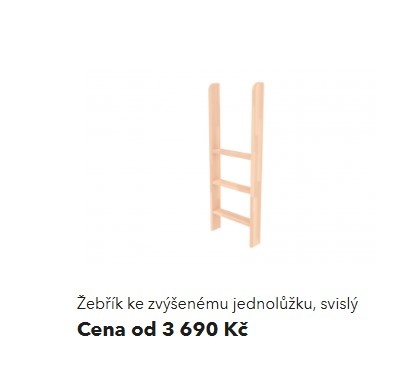 Prodám žebřík k posteli
