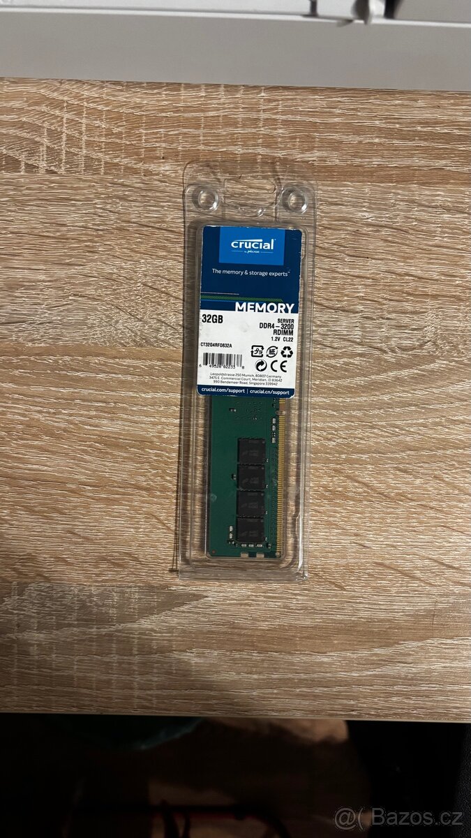 Crucial 32GB DDR4 3200MHz CL22