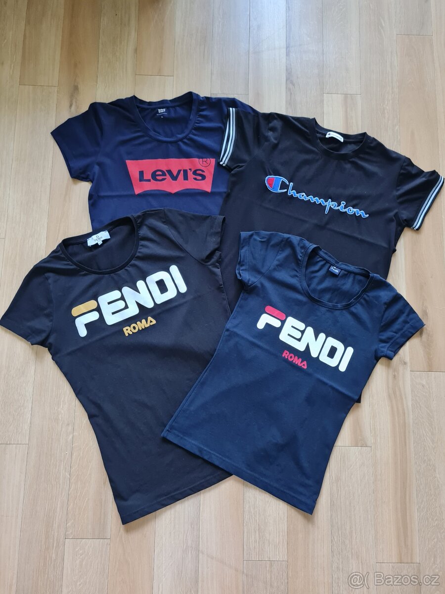 FENDI, CHAMPIONS, LEVI'S trika vel. S