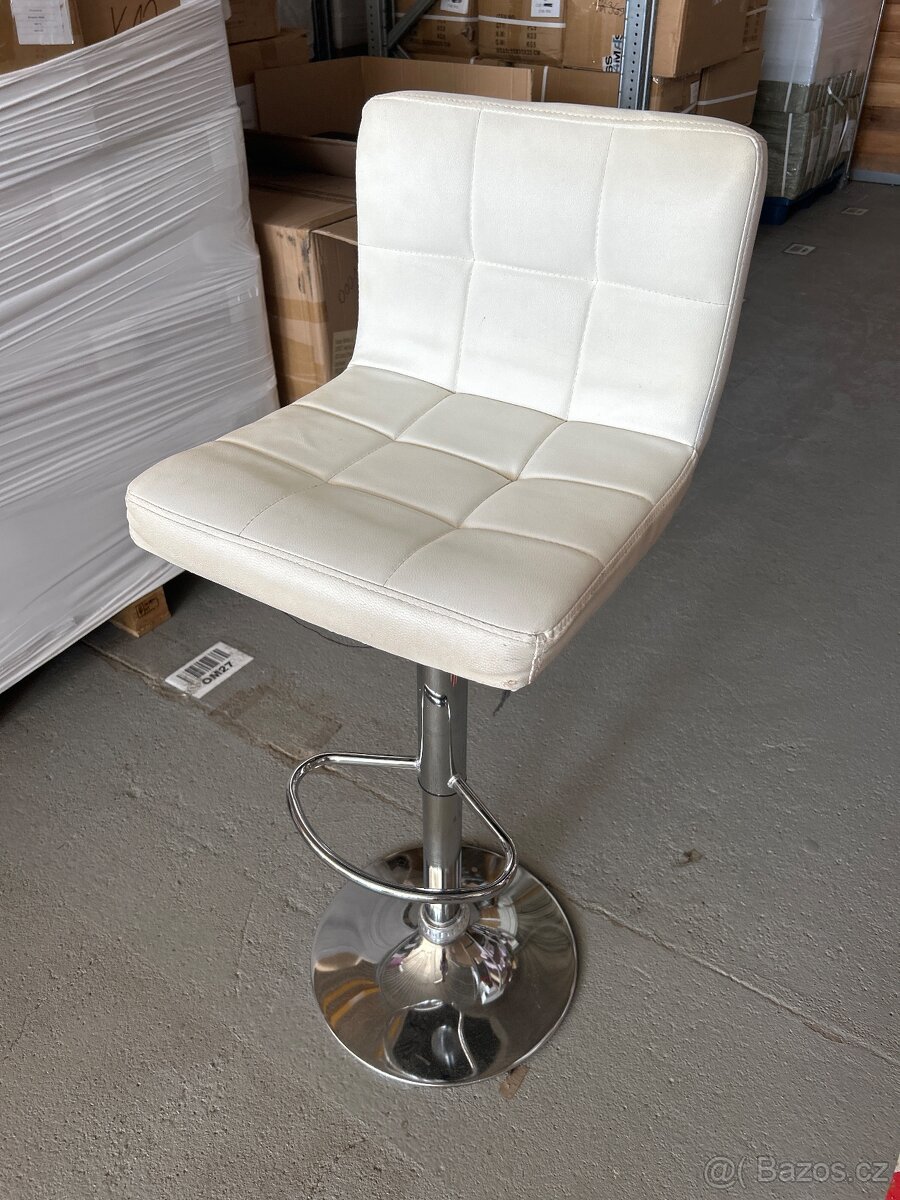 Barová židle, bílá