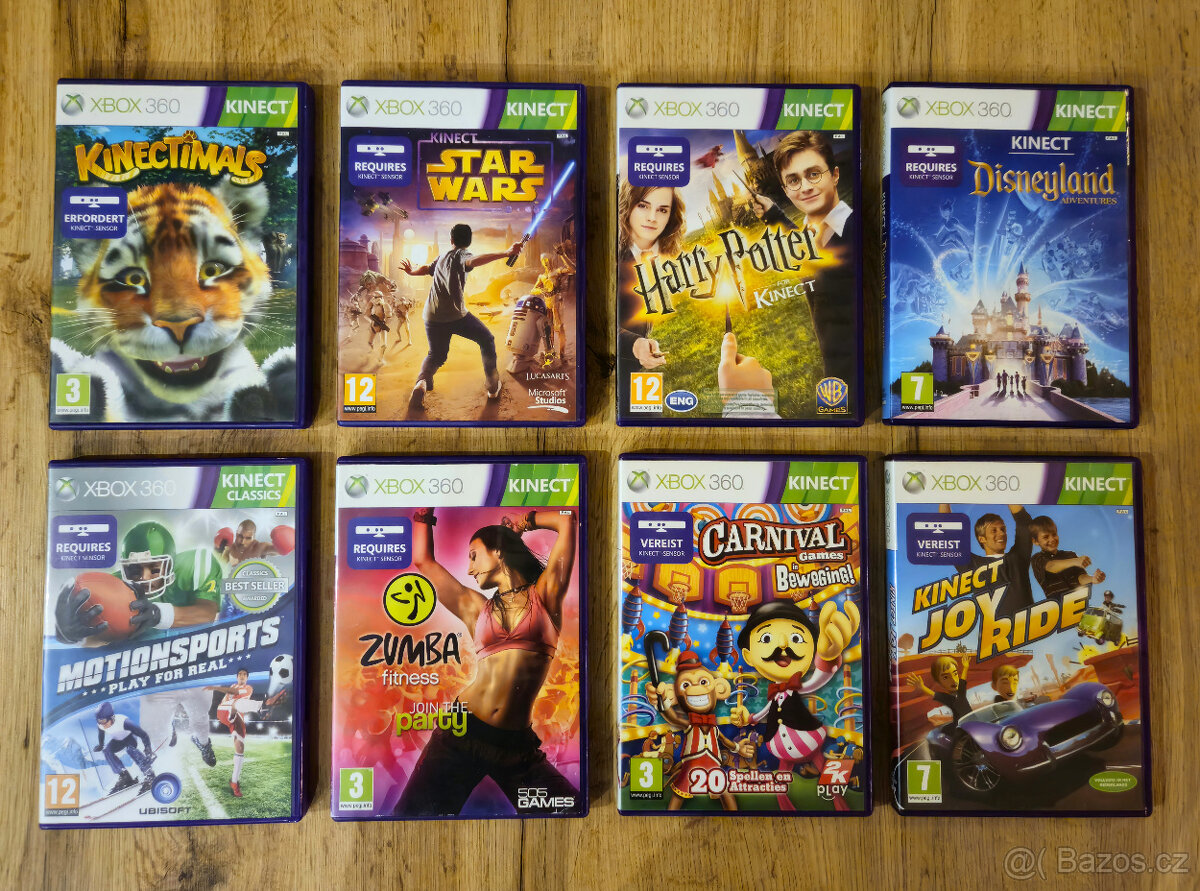 Xbox 360 hry na Kinect (pohybovou kameru) TOP stav i kousky