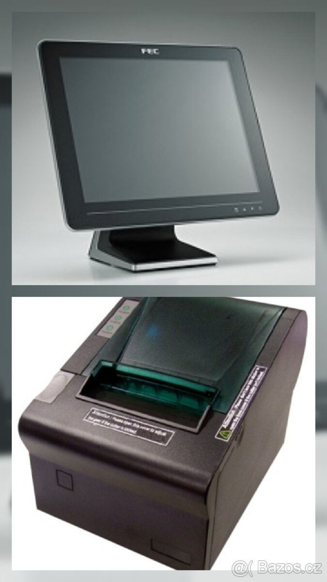 Dotykový terminal s pokladni tiskárnou.