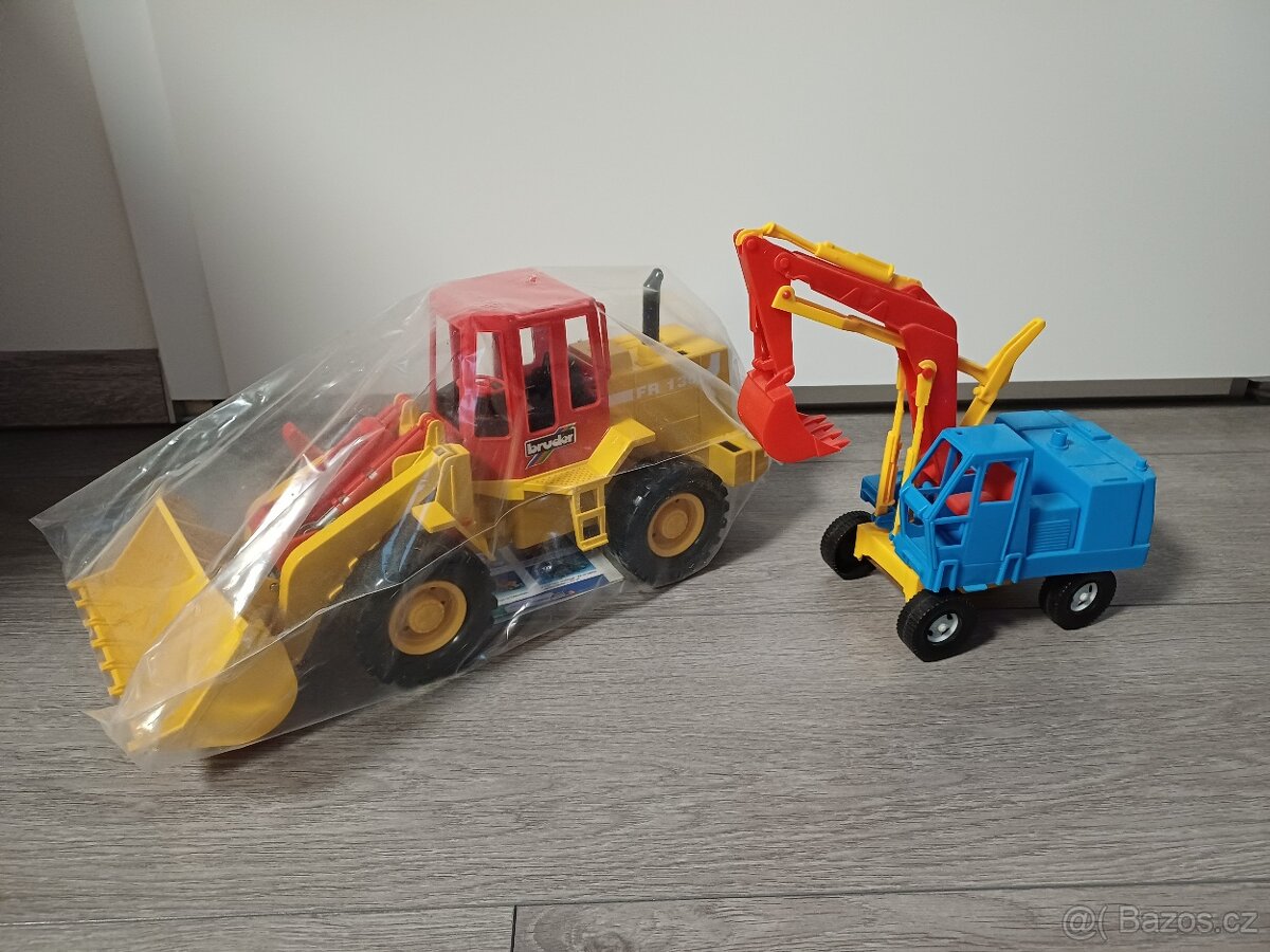 Bruder Retro Nakladač 08933 + Retro Bruder bagřík