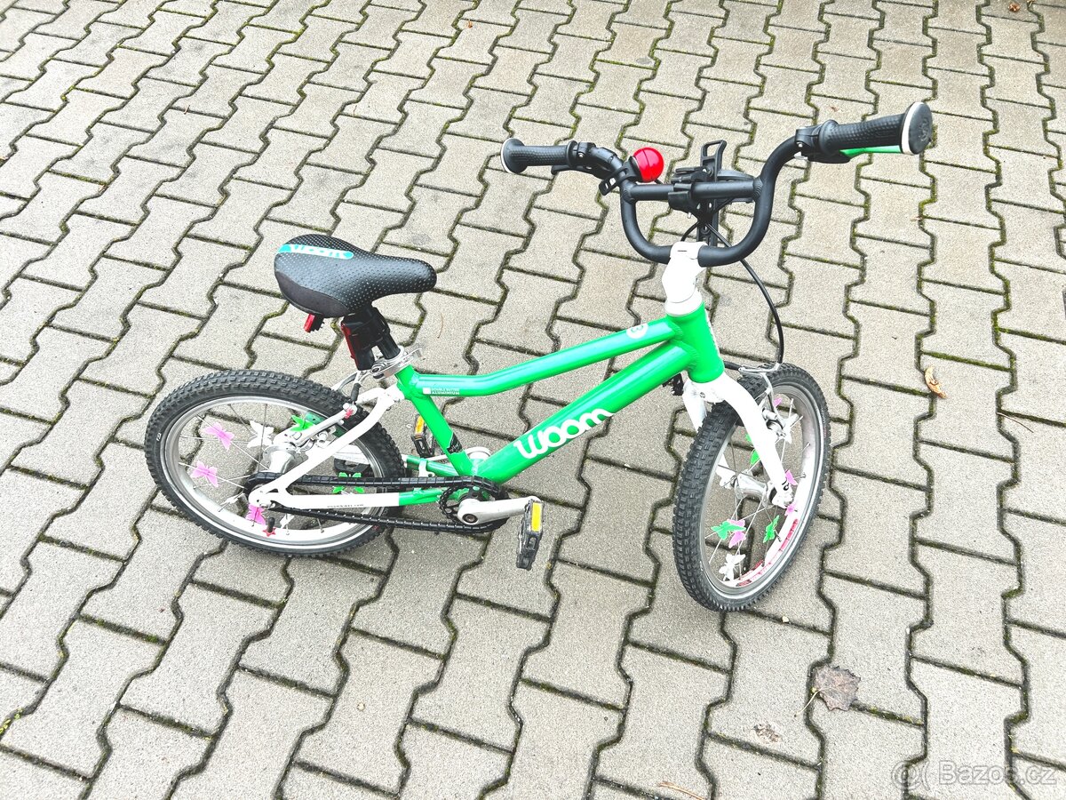Dětské kolo - WOOM 3 16” zelená
