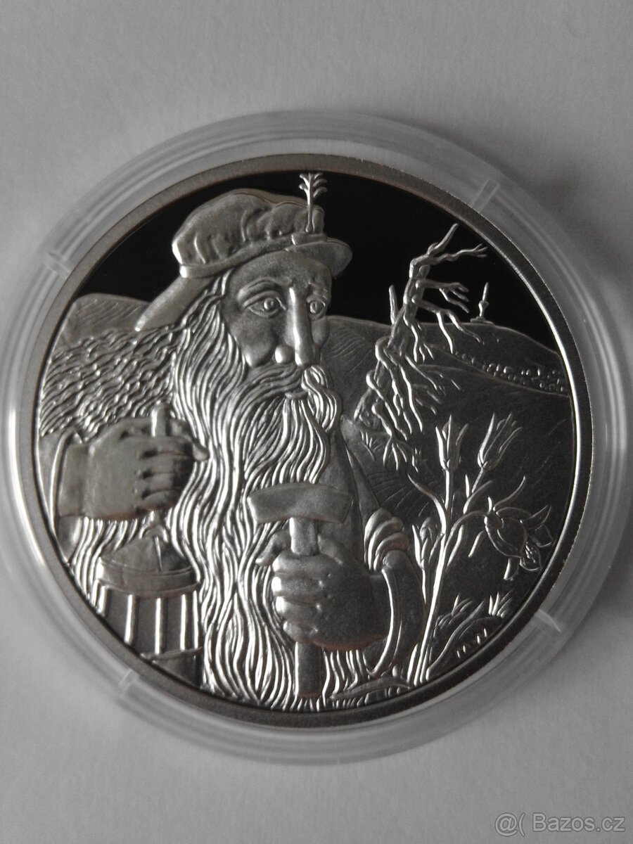 Stříbrná medaile Strážci českých hor 3 druhy