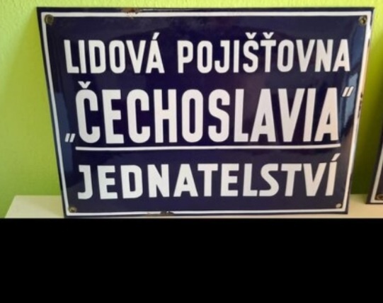 Smaltovaná cedule v Top stavu.