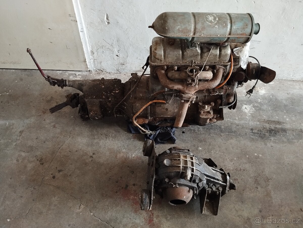 Motor,převodovka a diferenciál Škoda