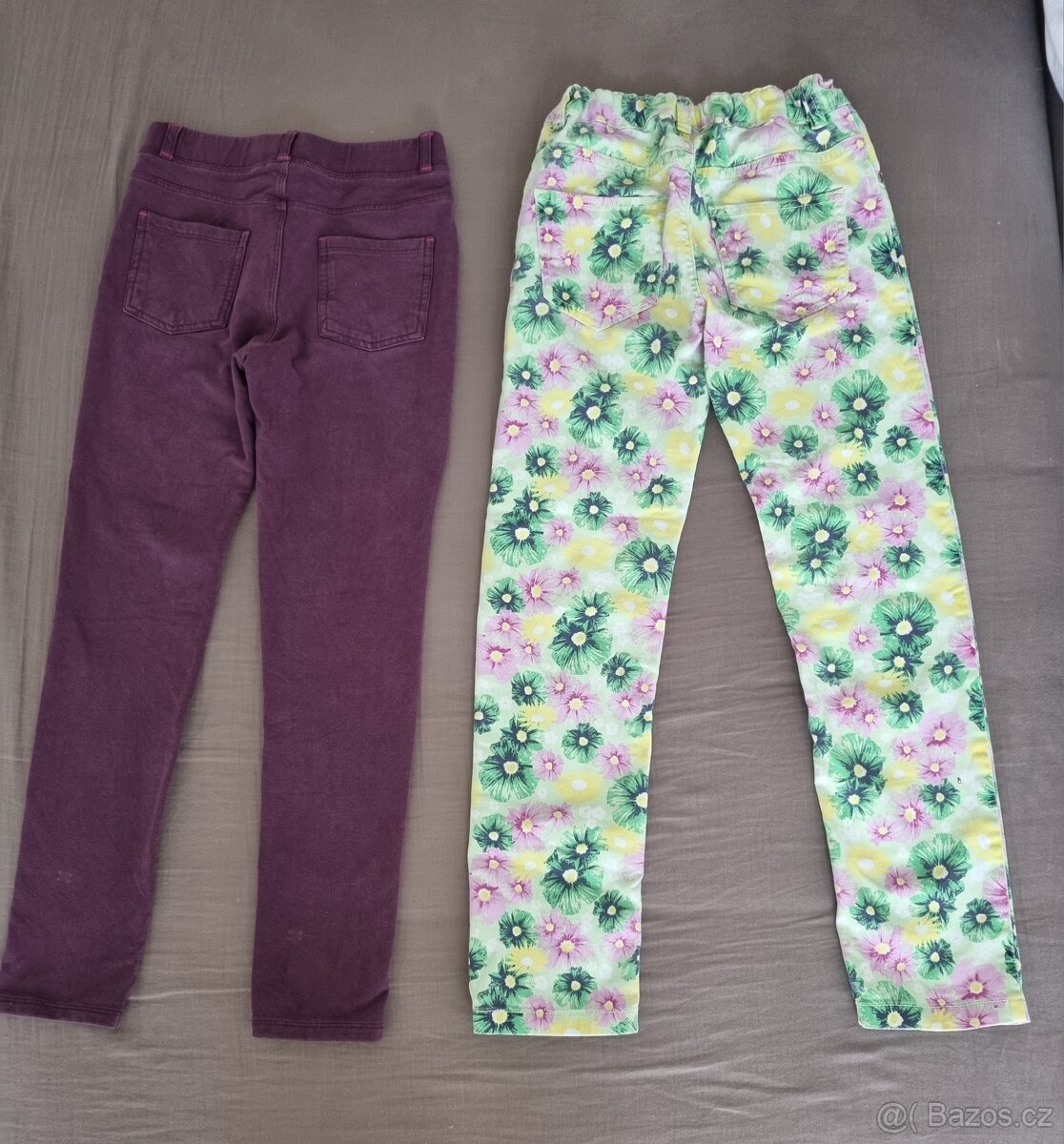 2x kalhoty a leginy vel. 134