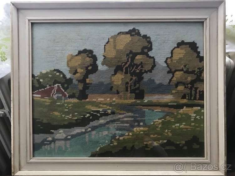 Prodám ručně vyšívaný obraz