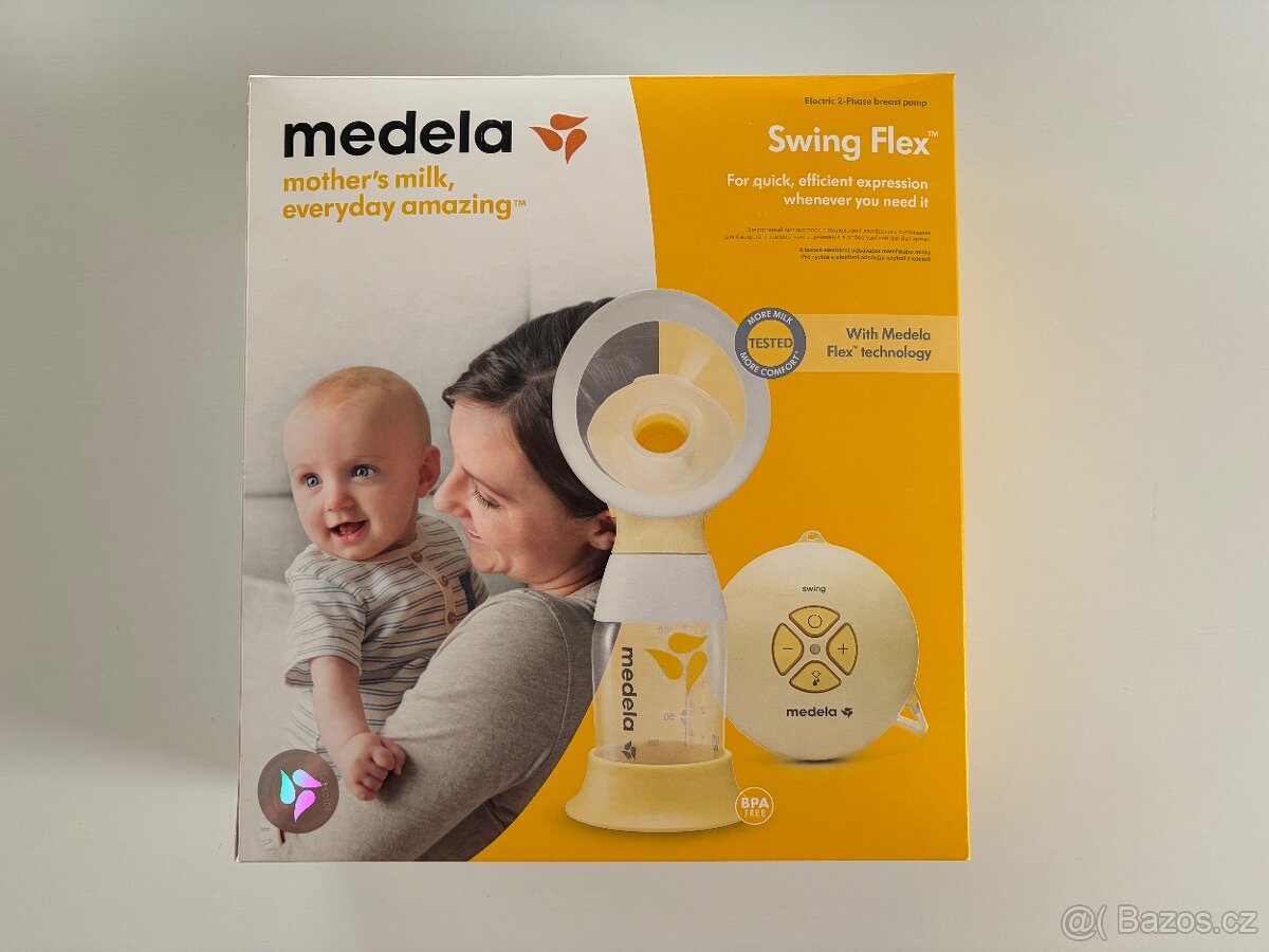 Medela elektrická odsávačka mléka Swing Flex + náhradní díly