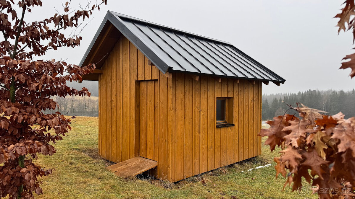 Dřevěná mobilní chata
