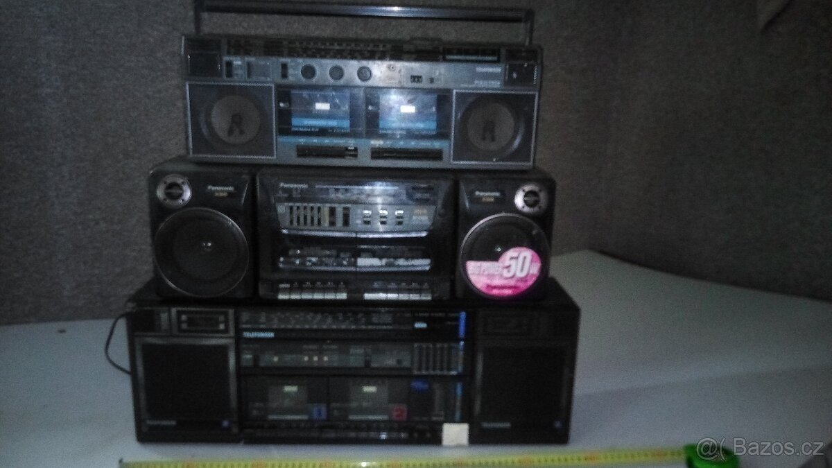 Retro kazeťáky Telefunken,Panasonic