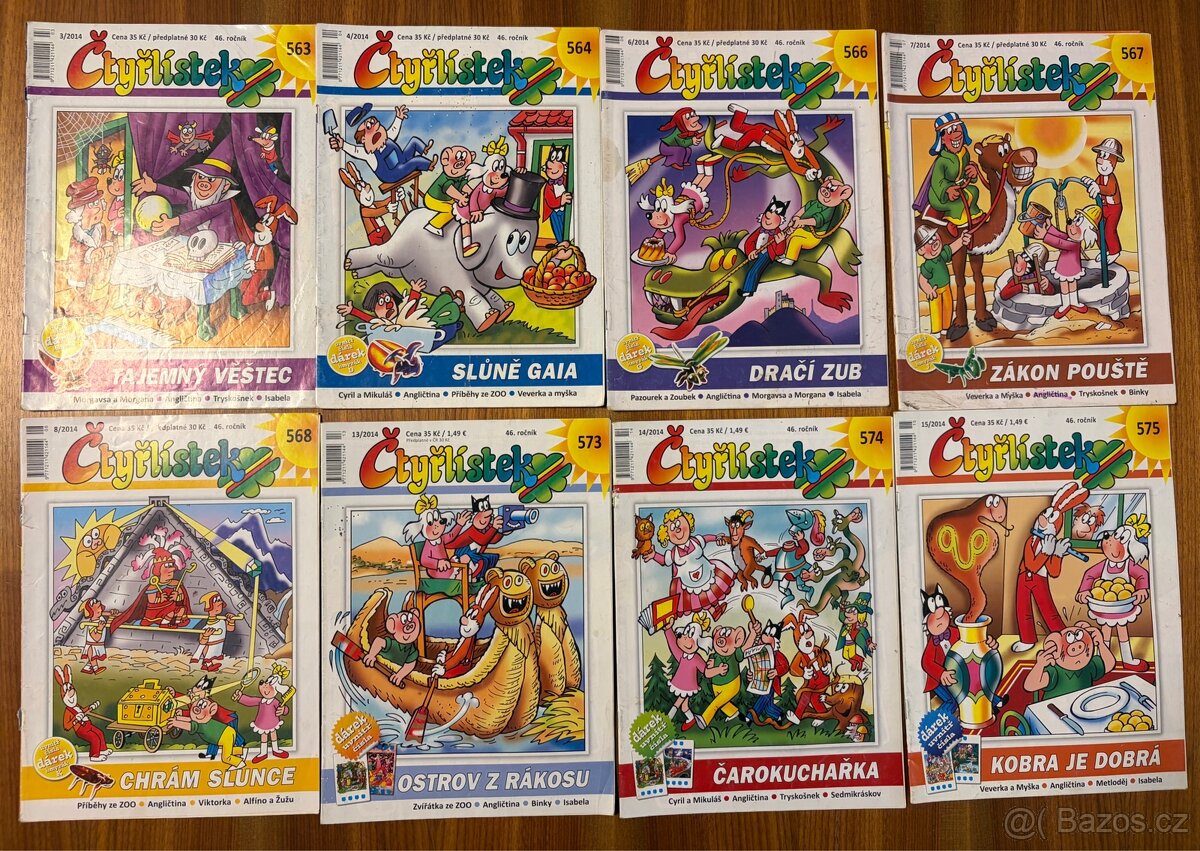 Čtyřlístek, 8ks, č 563 až 575 (2014)