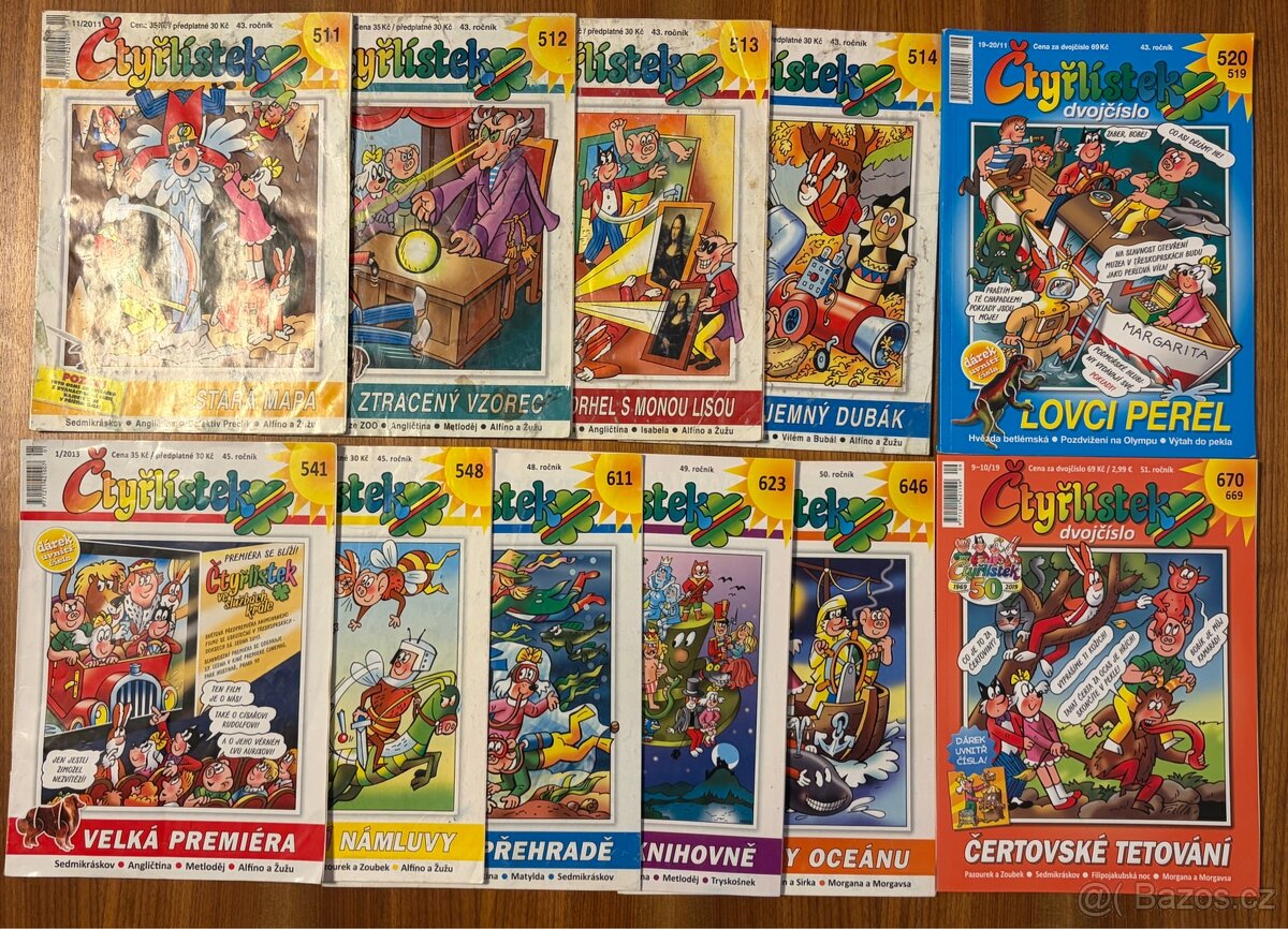 Čtyřlístek, 11ks, č 511 až 670 (2011-19)