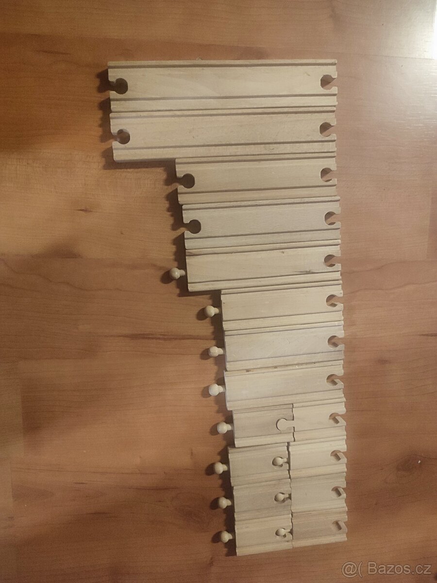 Dřevěné koleje, velká sada