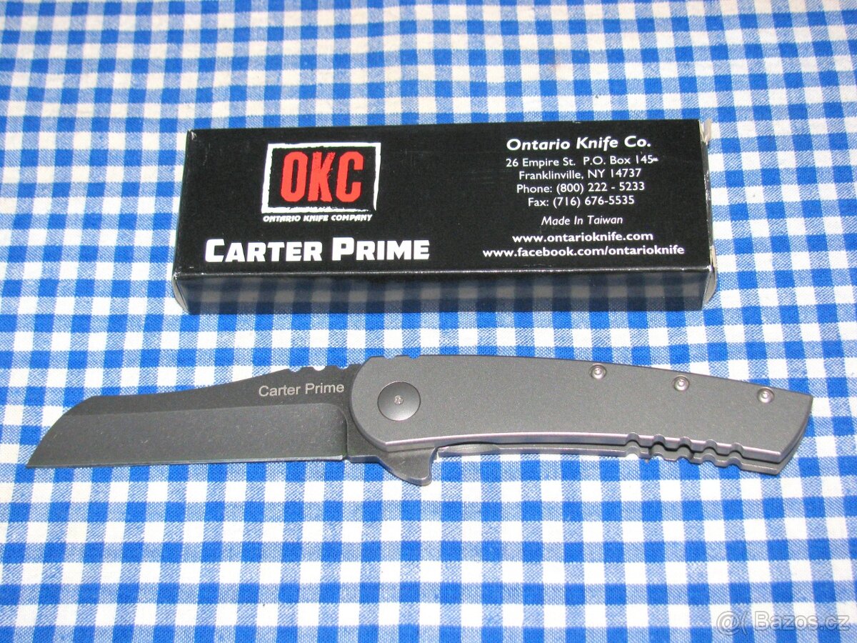 ZAVÍRACÍ NŮŽ - ONTARIO-CARTER PRIME TITANIUM EDC / D2 - NOVÝ
