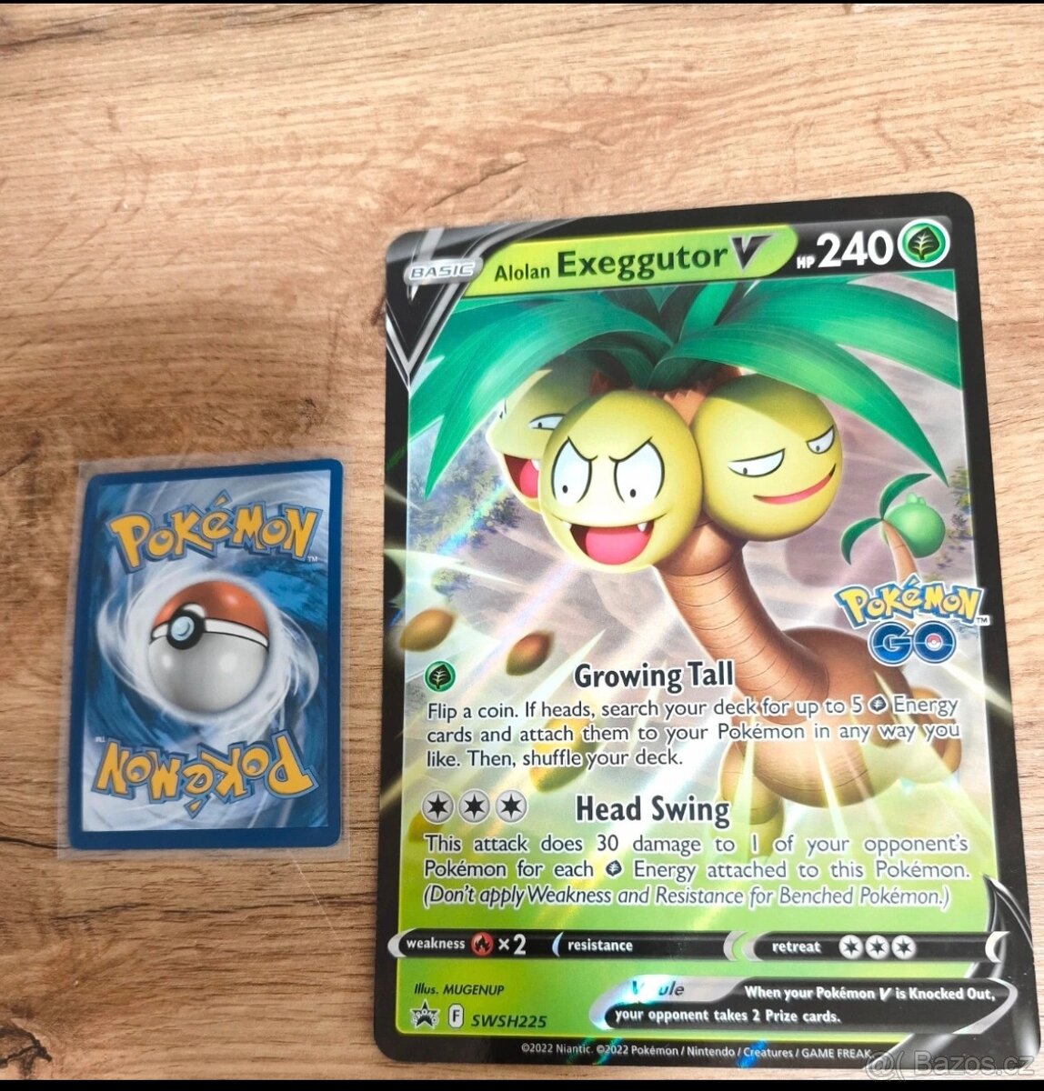 2022 Pokémon GO Black Star Promo Alolan Exeggutor V (Jumbo)