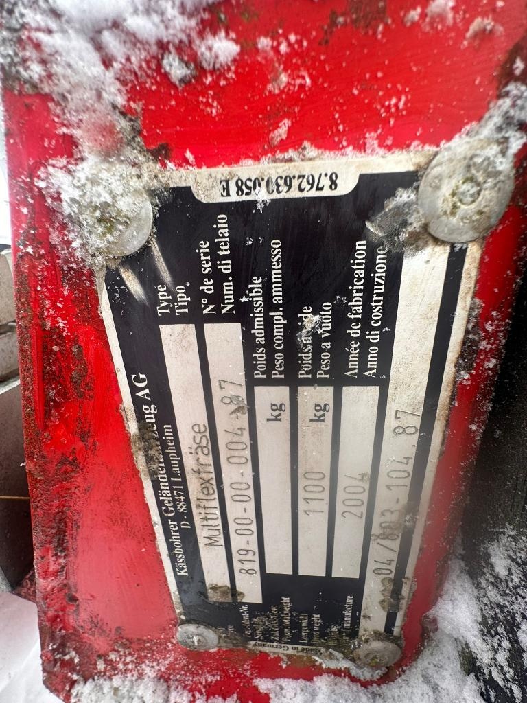 Sněhová fréza Kässbohrer MULTIFLEXFRÄSE