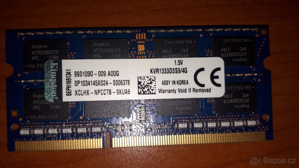 SODIMM DDR3 4GB, 8GB