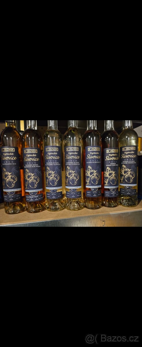 7x Exkluzivní vyprodané lahve Jelínek