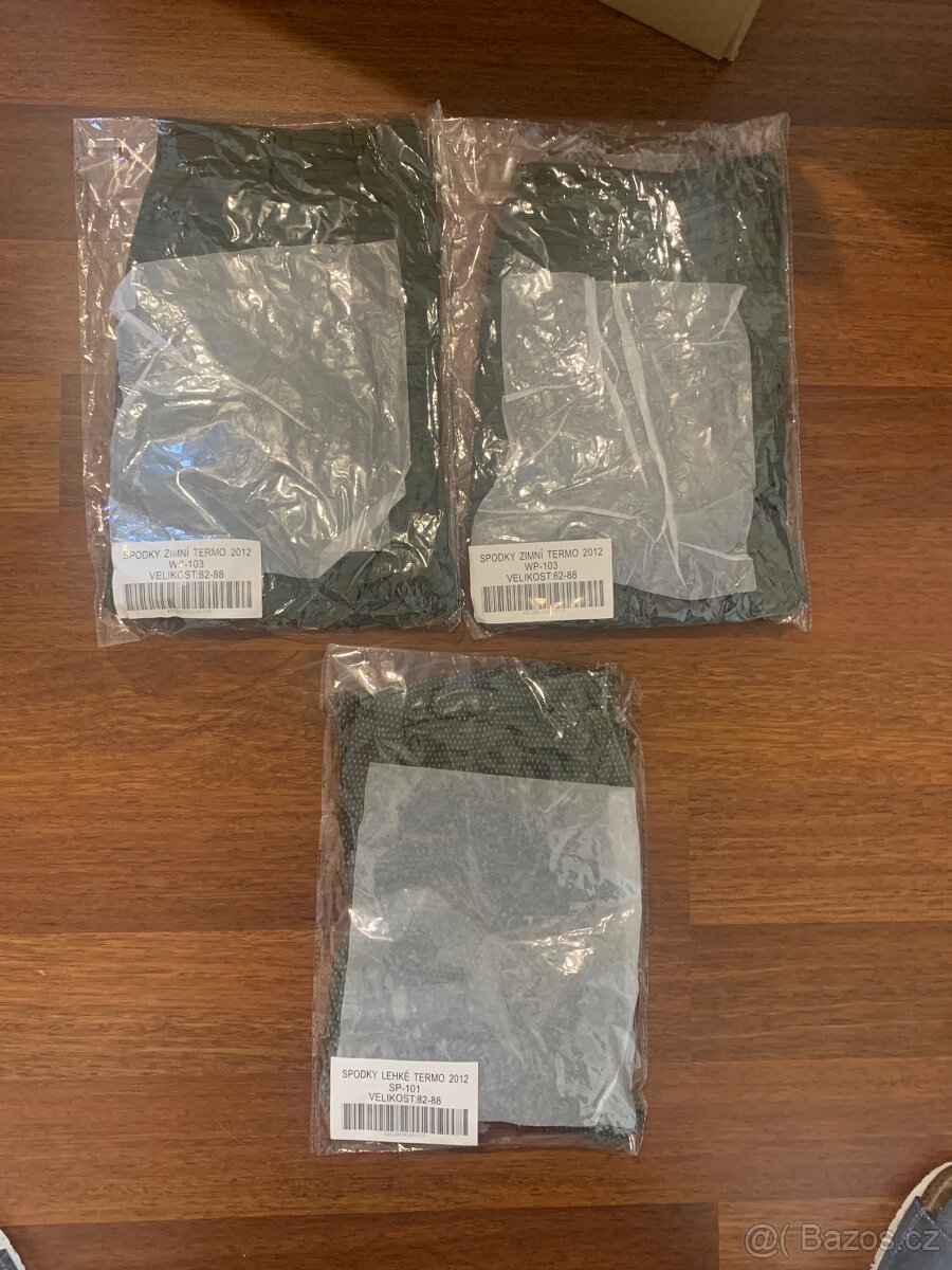 Vojenské termo spodky- zimní, lehlé termo