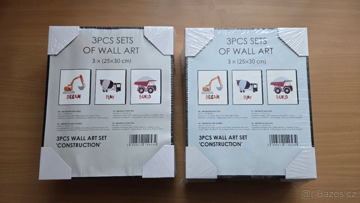 Dekorativní rámečky - nové, nerozbalené