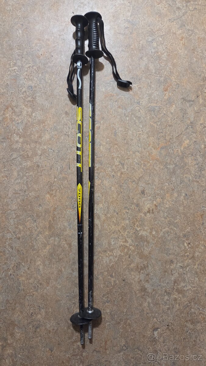 Hůlky na lyže 85cm duralove