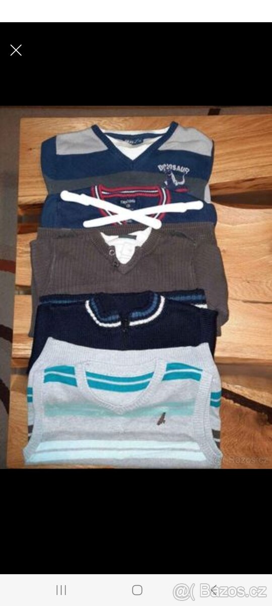 Dětské svetry a 1x vestička ve vel. 110