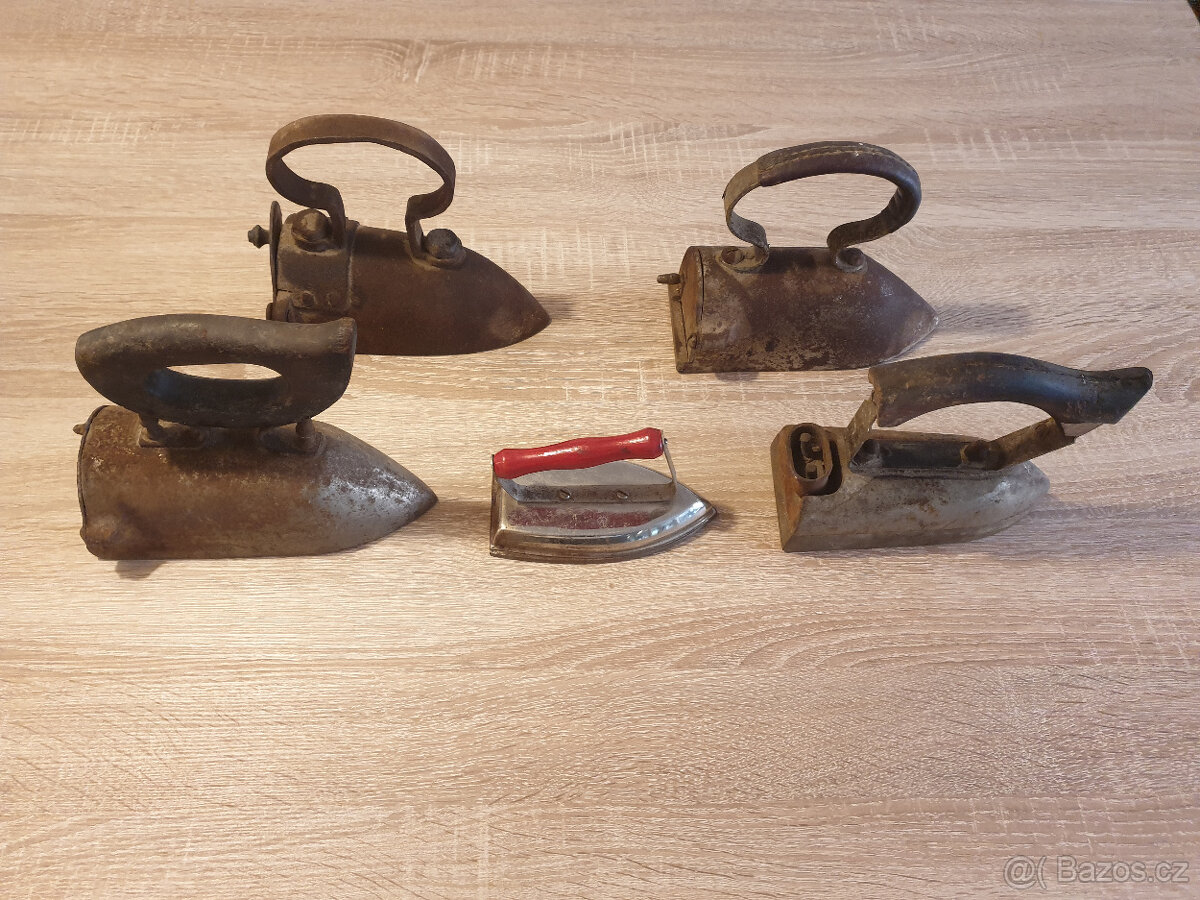 Starožitné žehličky