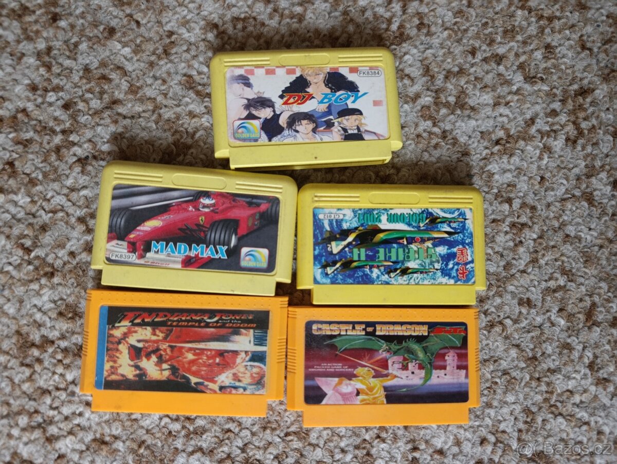 Videohry kazety 8-bit retro