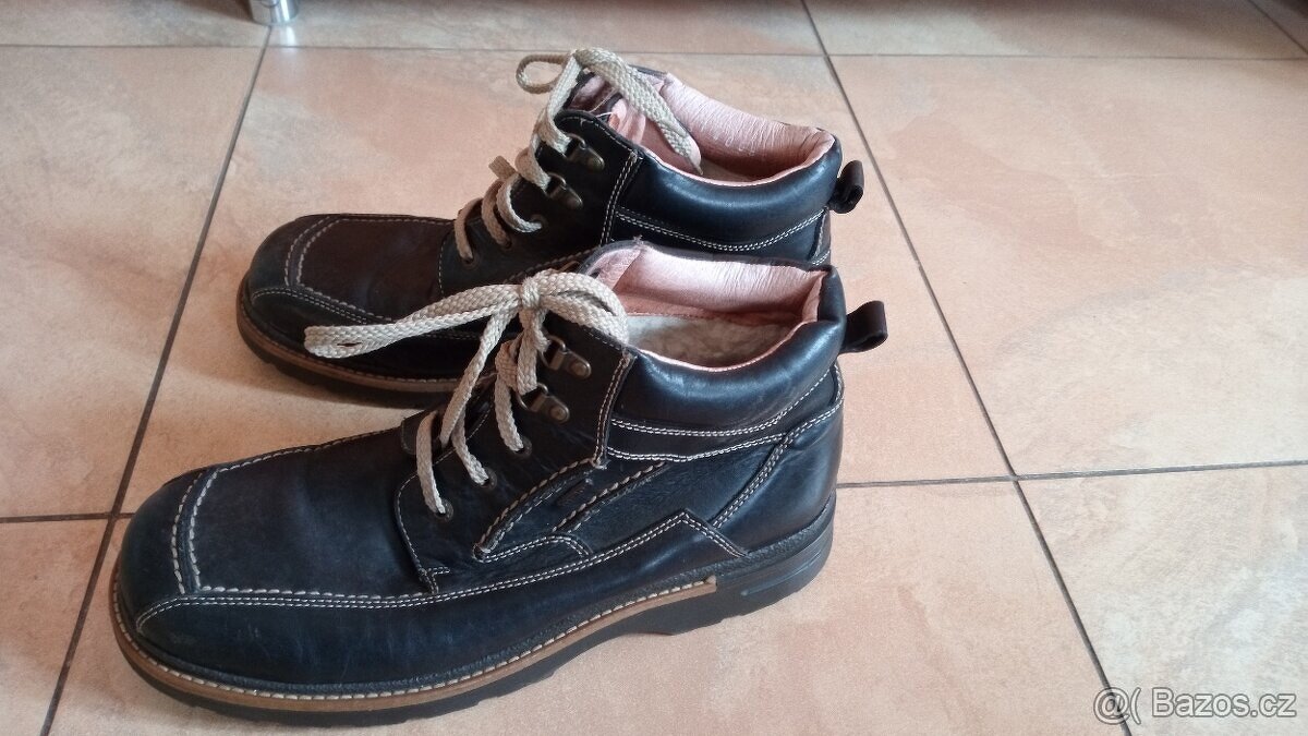 Zimní kožená obuv, vel. 45