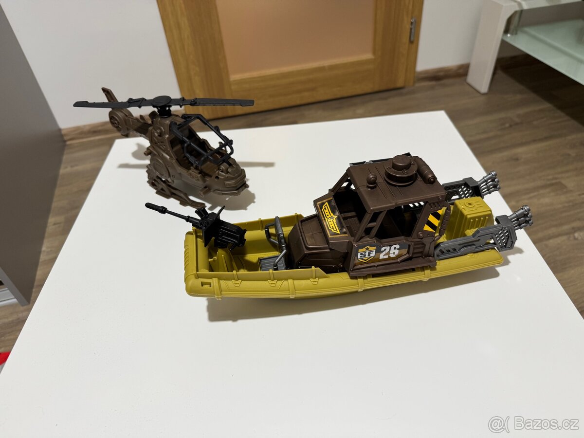 Dětská sada vojenského člunu a vznášedla