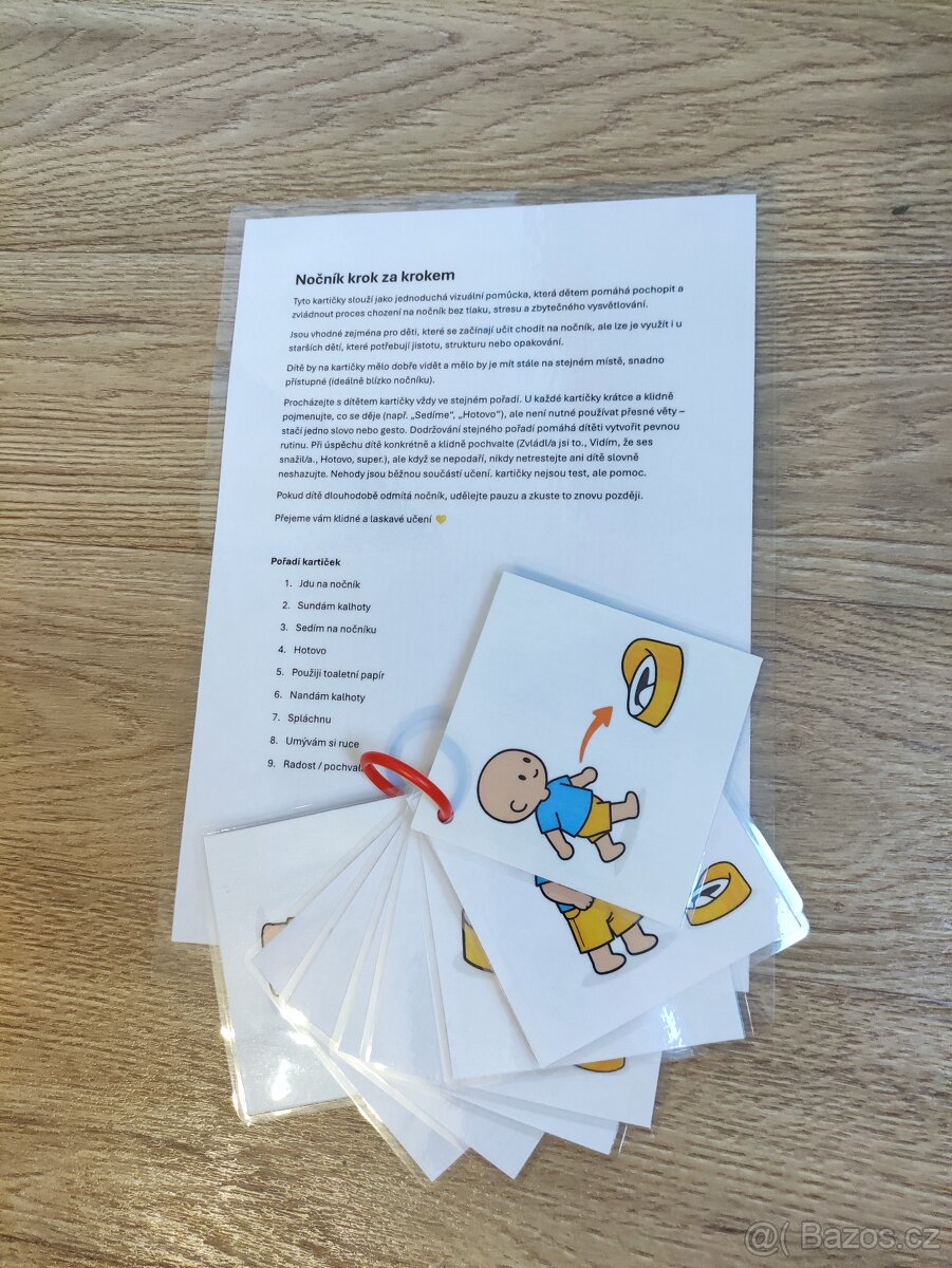 Nočníkové kartičky - Nočník krok za krokem