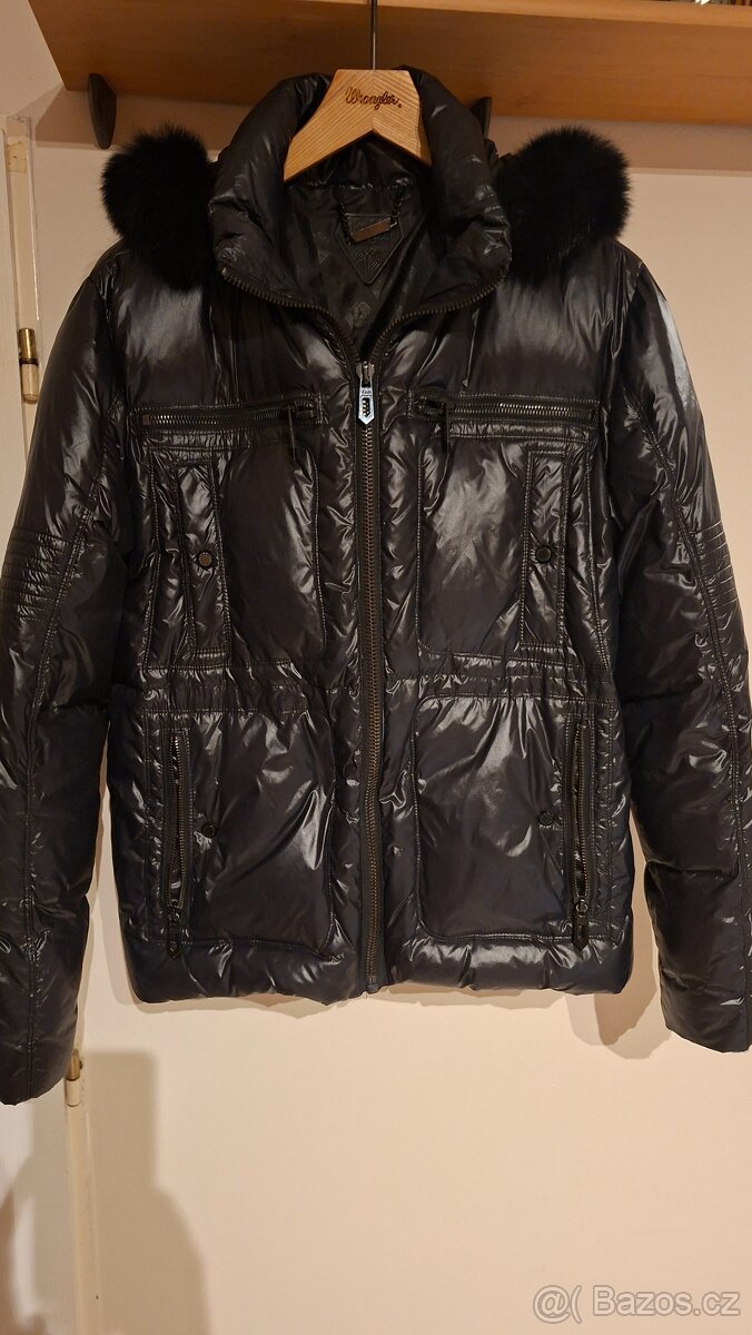 Bunda pánská, černá péřová