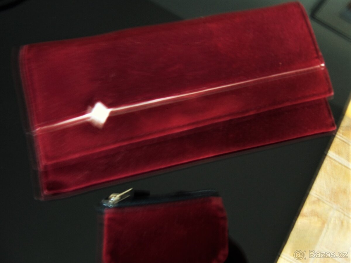 Kabelka - psaníčko bordó + dárek 1047,1040