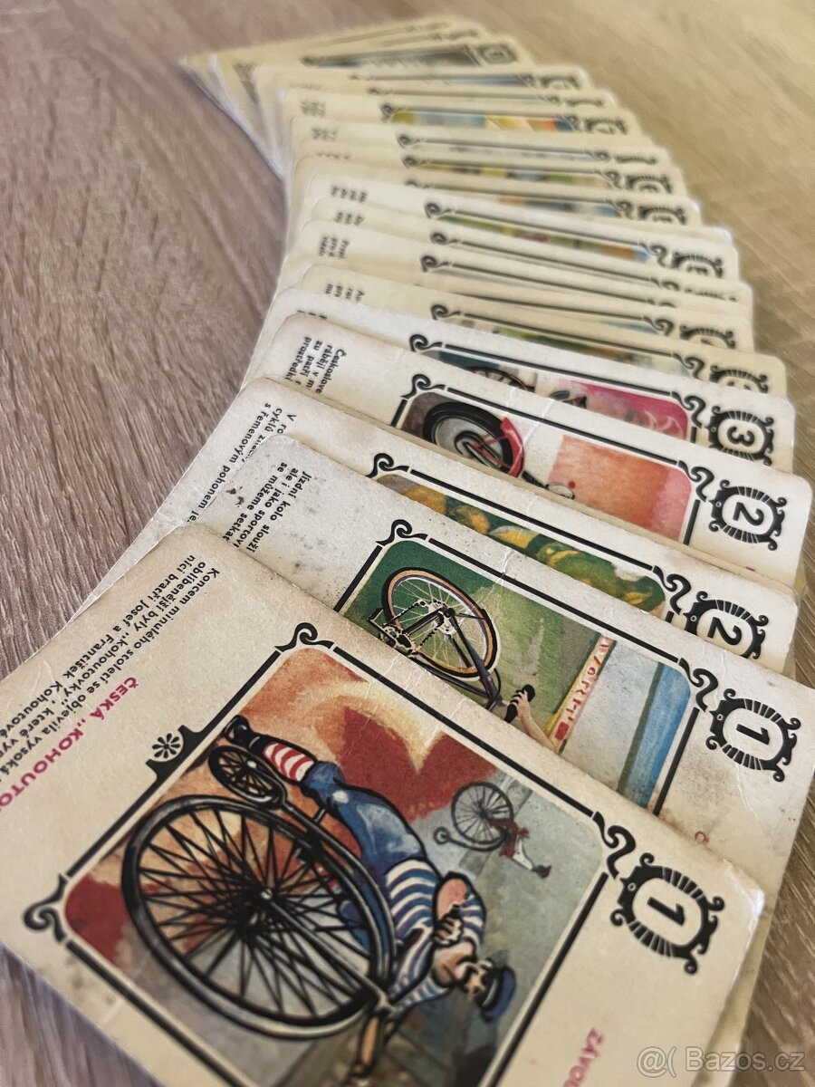 Retro hraci karty KVARTETO-DOPRAVNI PROSTREDKY