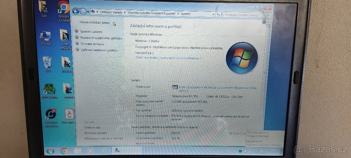 Prodám notebook dell