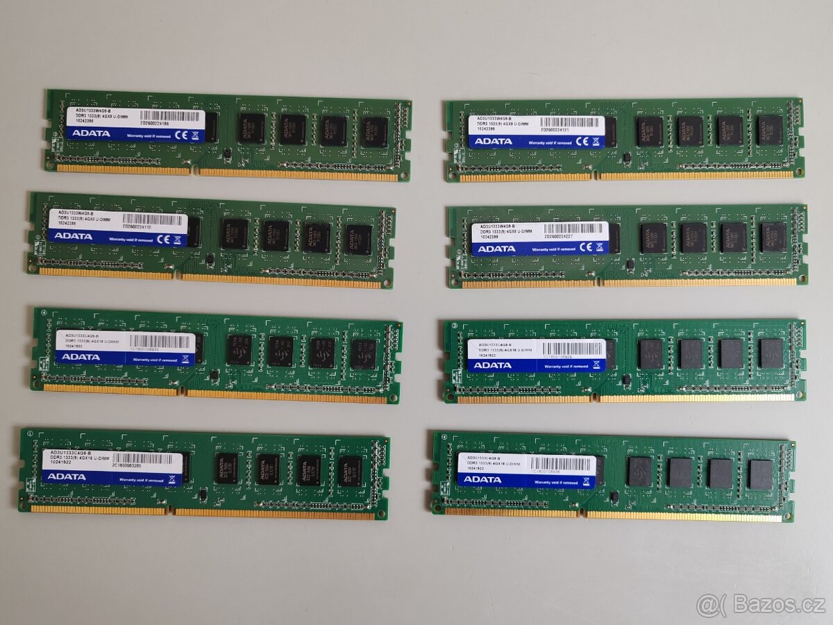 RAM ADATA DDR3 4GB 1333MHz CL9 - 8ks