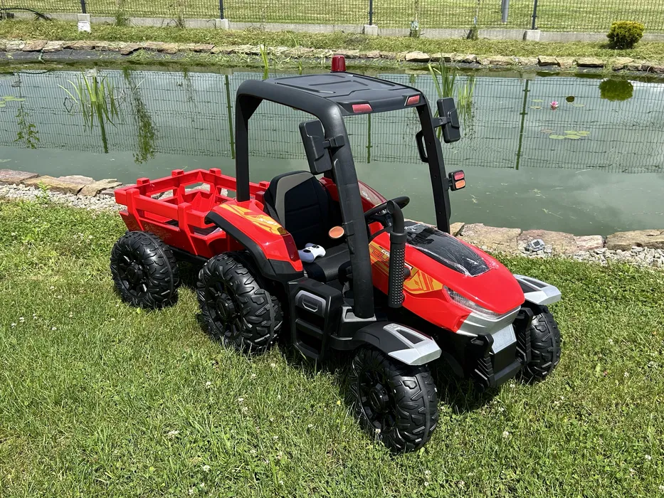 Dětský elektrický traktor s valníkem, 400W, EVA kola