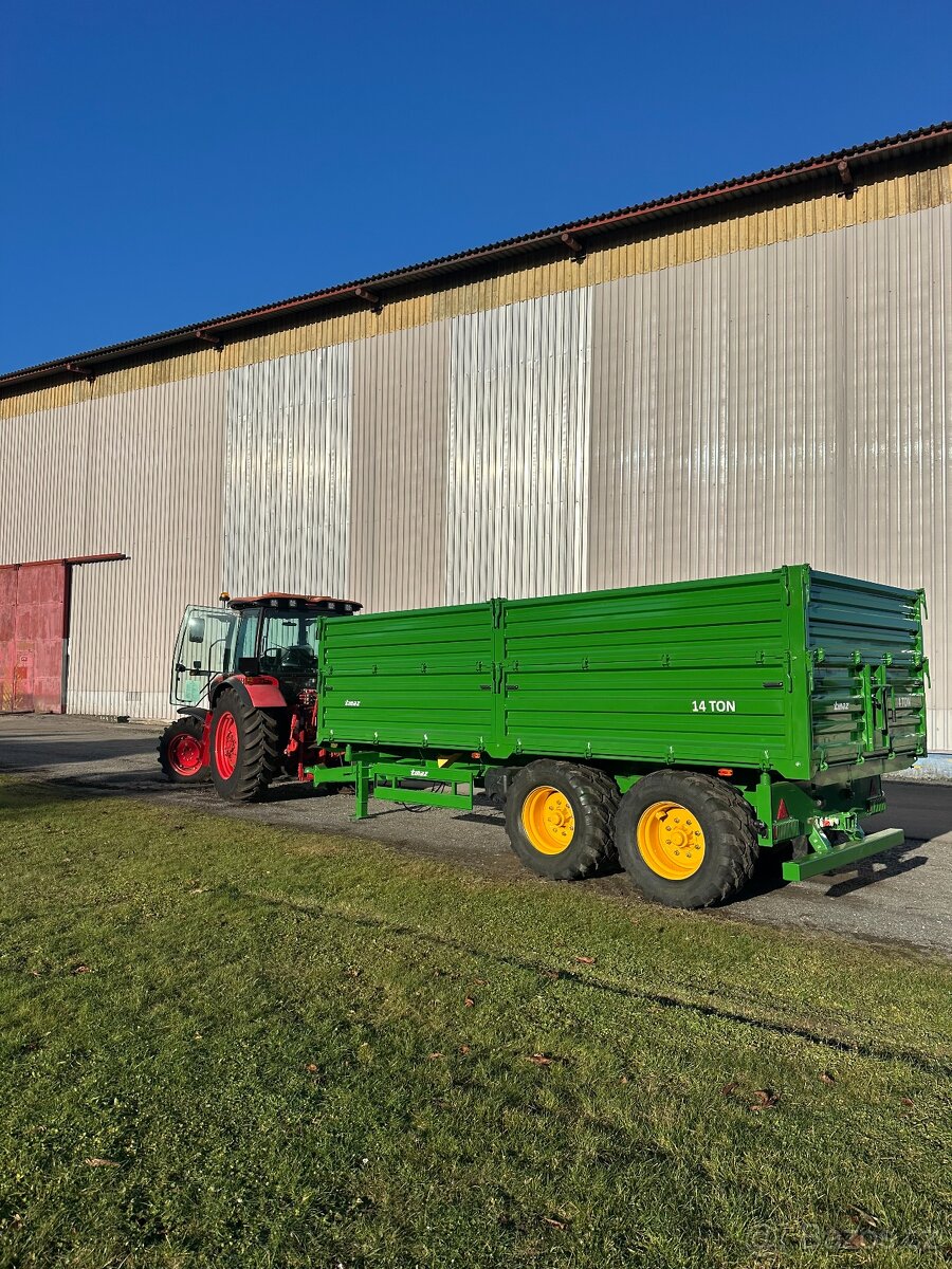 Traktorový návěs - přívěs - vlek - sklápěč 14t