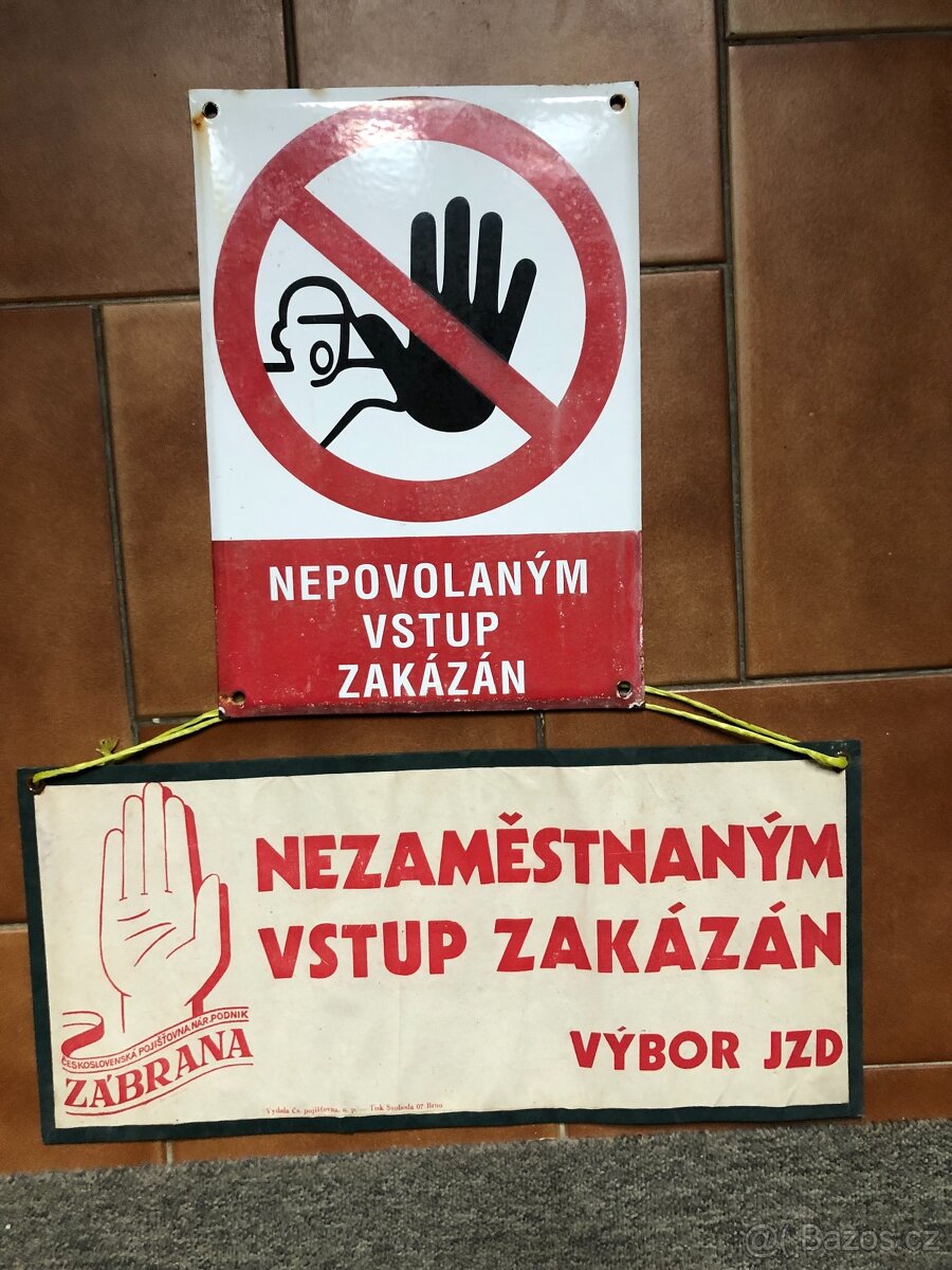 Retro cedule, smalt, karton