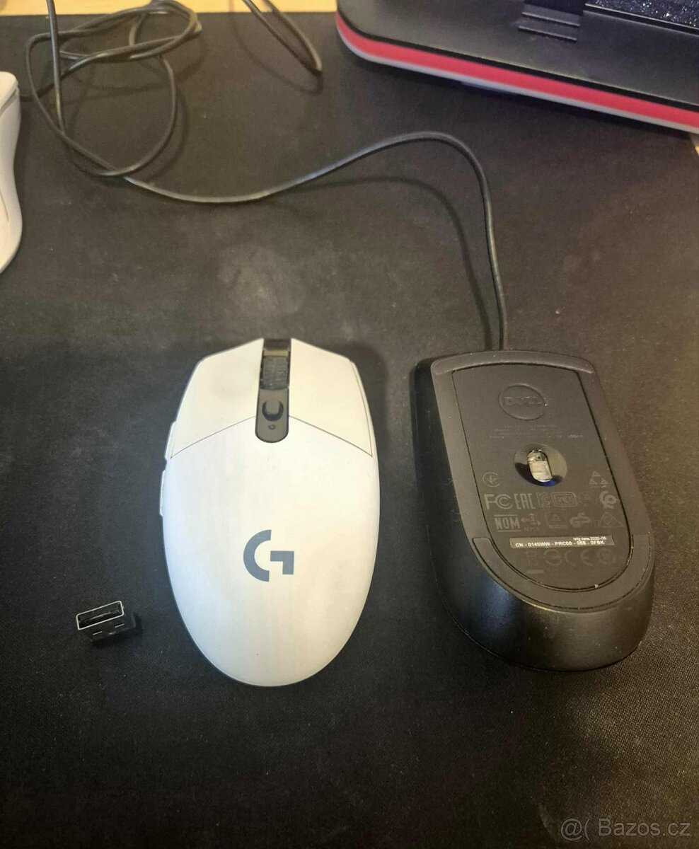 Logitech G305 LIGHTSPEED – bílá bezdrátová herní myš