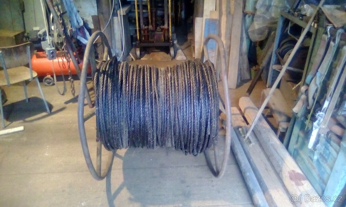 Lano 16 mm, 100 m, 40 m, nepoužité