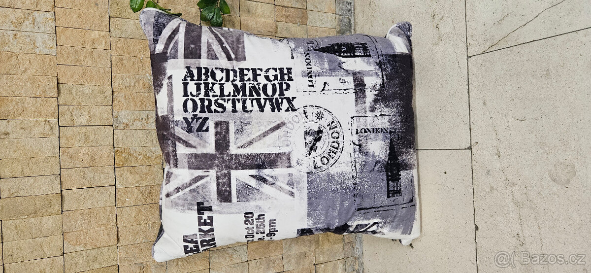 2 ks designový polštář ENGLAND 50x60 cm