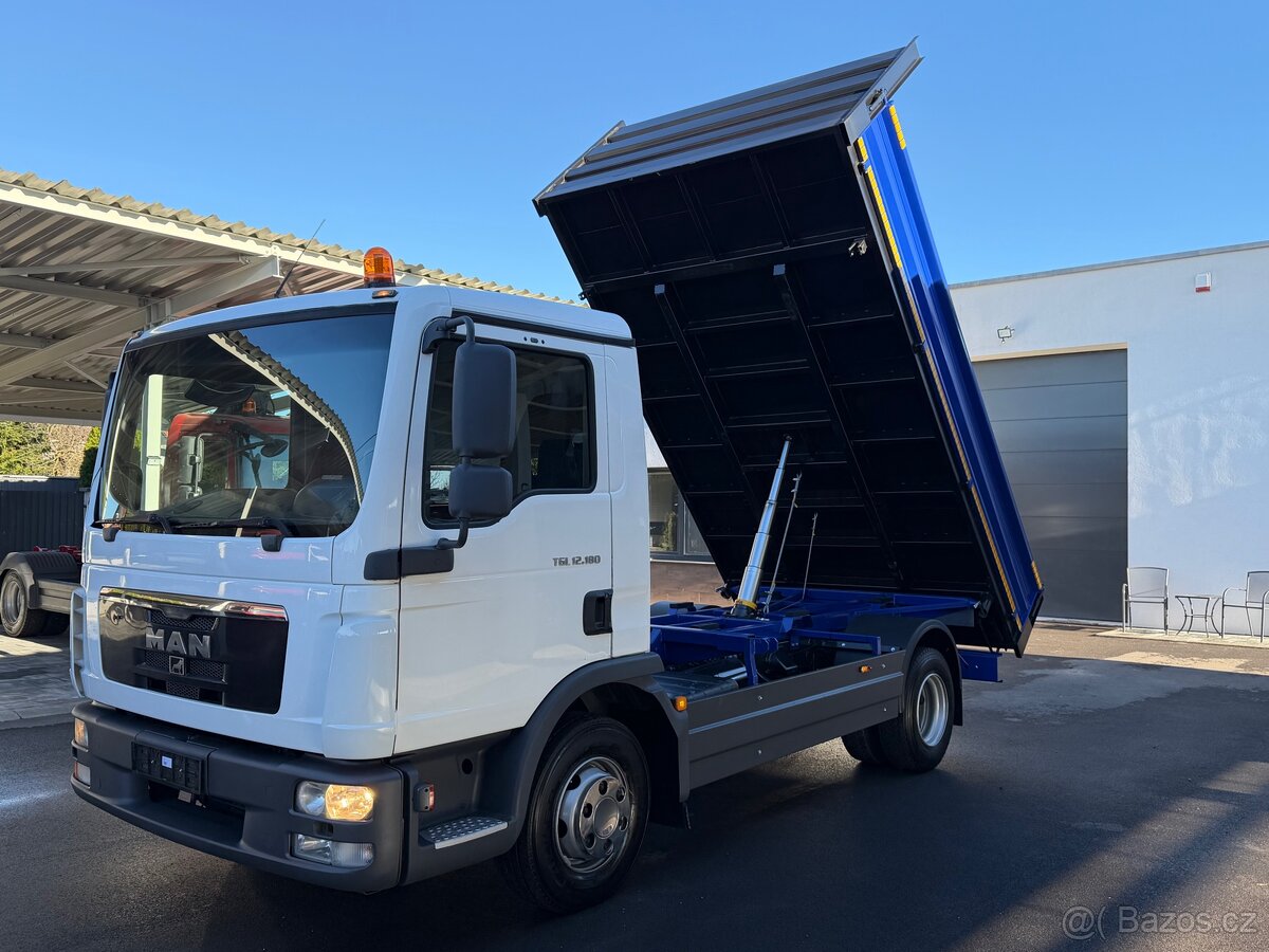 MAN TGL 12.180 třístranný sklápěč