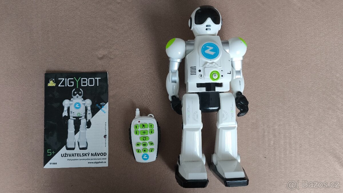 Interaktivní robot ZIGYBOT – mluví česky, kompletní balení
