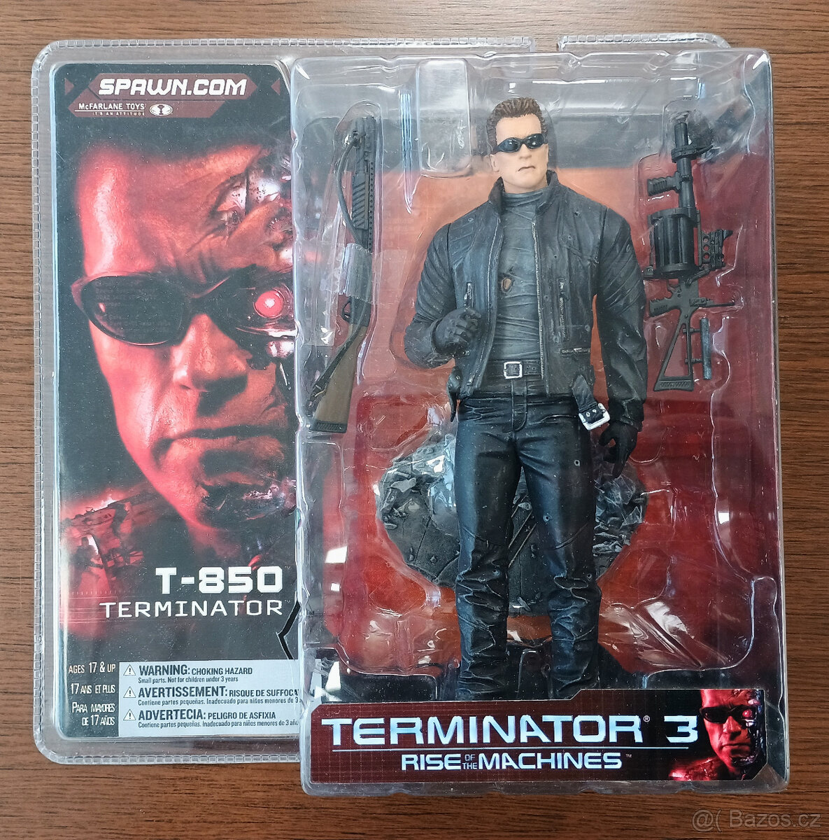 Sběratelská figurka McFarlane T-850 Terminator 3 otevřená